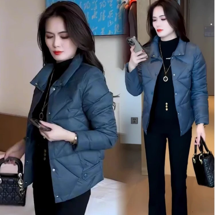 时尚轻薄棉服女士秋冬新款洋气减龄短款棉衣今年流行百搭保暖外套