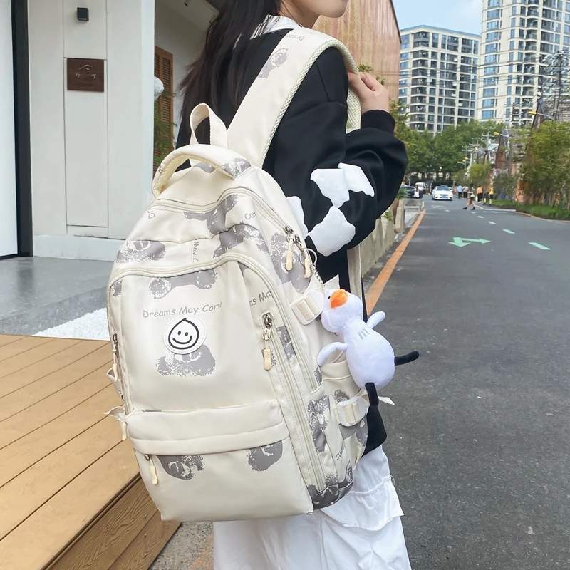 书包初中女生高中学生背包小学生大学生旅行双肩包大容量2023新款