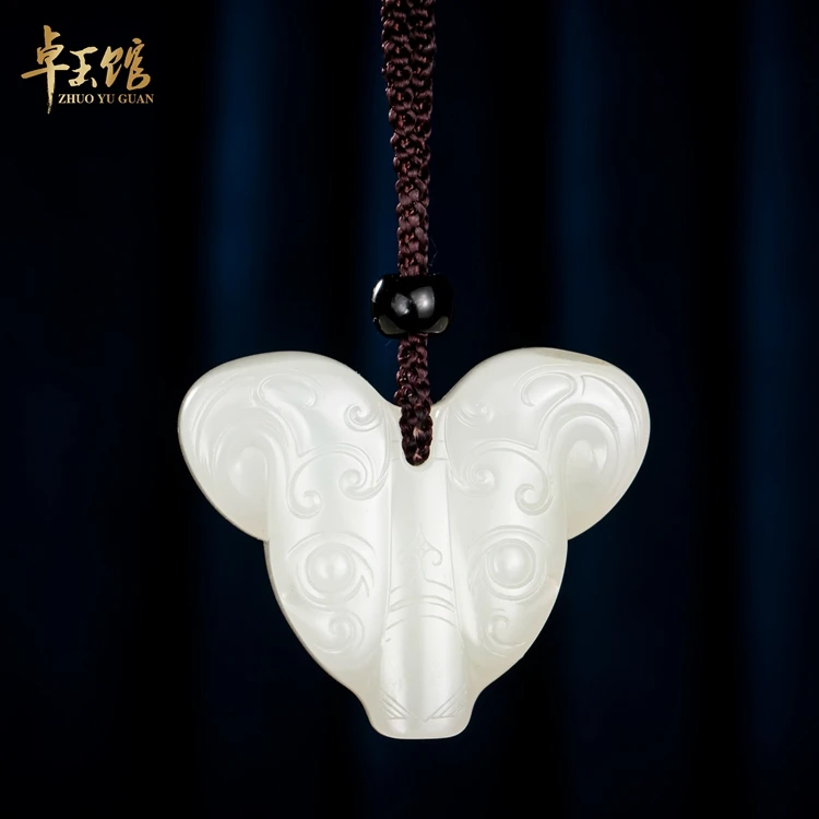 【卓玉馆】鼠尊 和田仿古生肖挂件吊坠名家 李卓作品