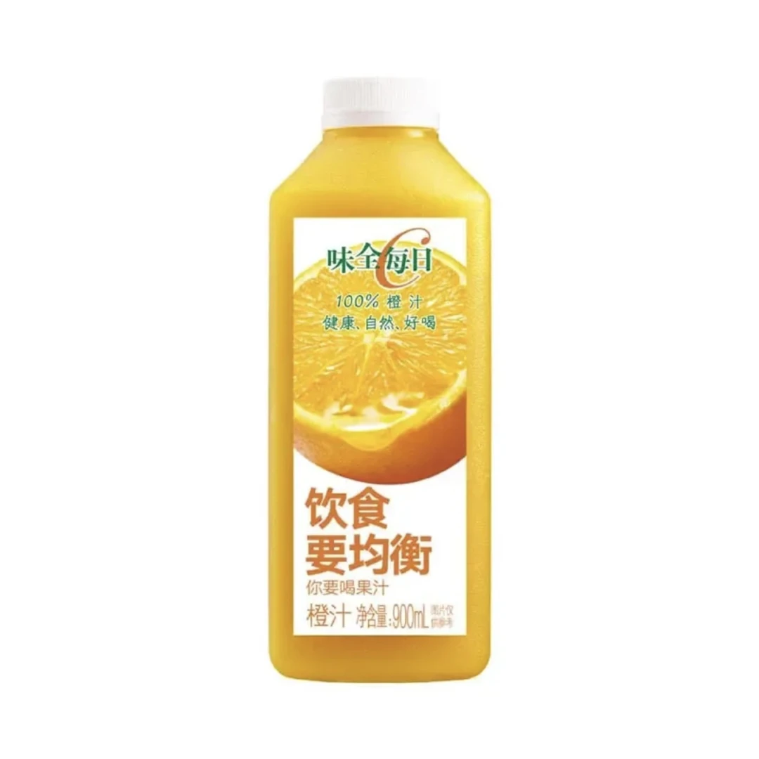 【特价】味全橙汁900ml（临期2-7天) 0021