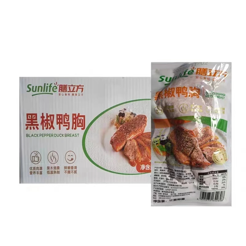 膳立方黑椒鸭胸500g