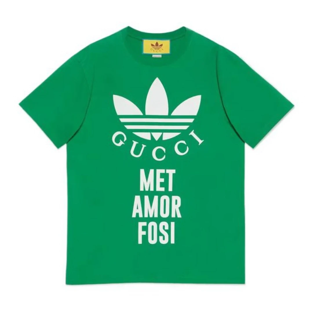 全新未使用 GUCCI/古驰 古驰联名圆领短袖T恤绿色