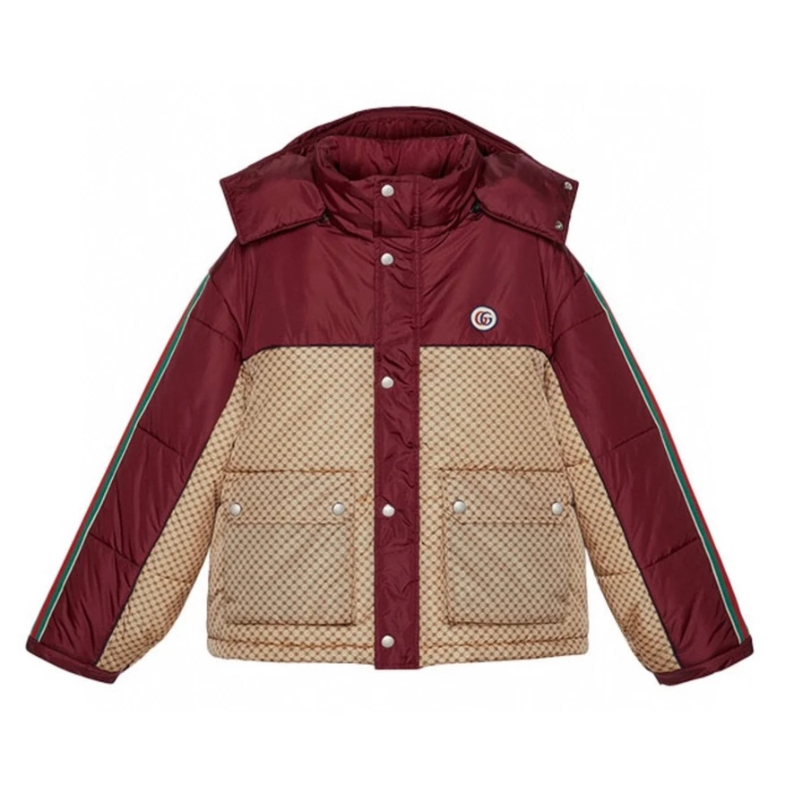 全新未使用 GUCCI/古驰 古驰Gucci  新款满Logo 尼龙夹克棉服