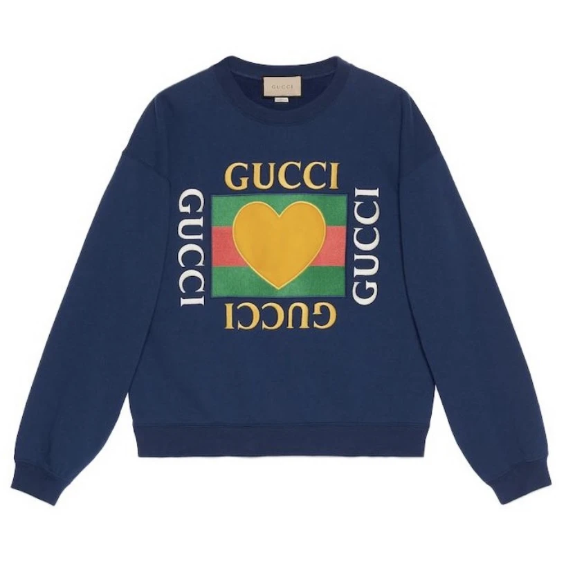 未使用 GUCCI/古驰 剪标古驰爱心字母卫衣