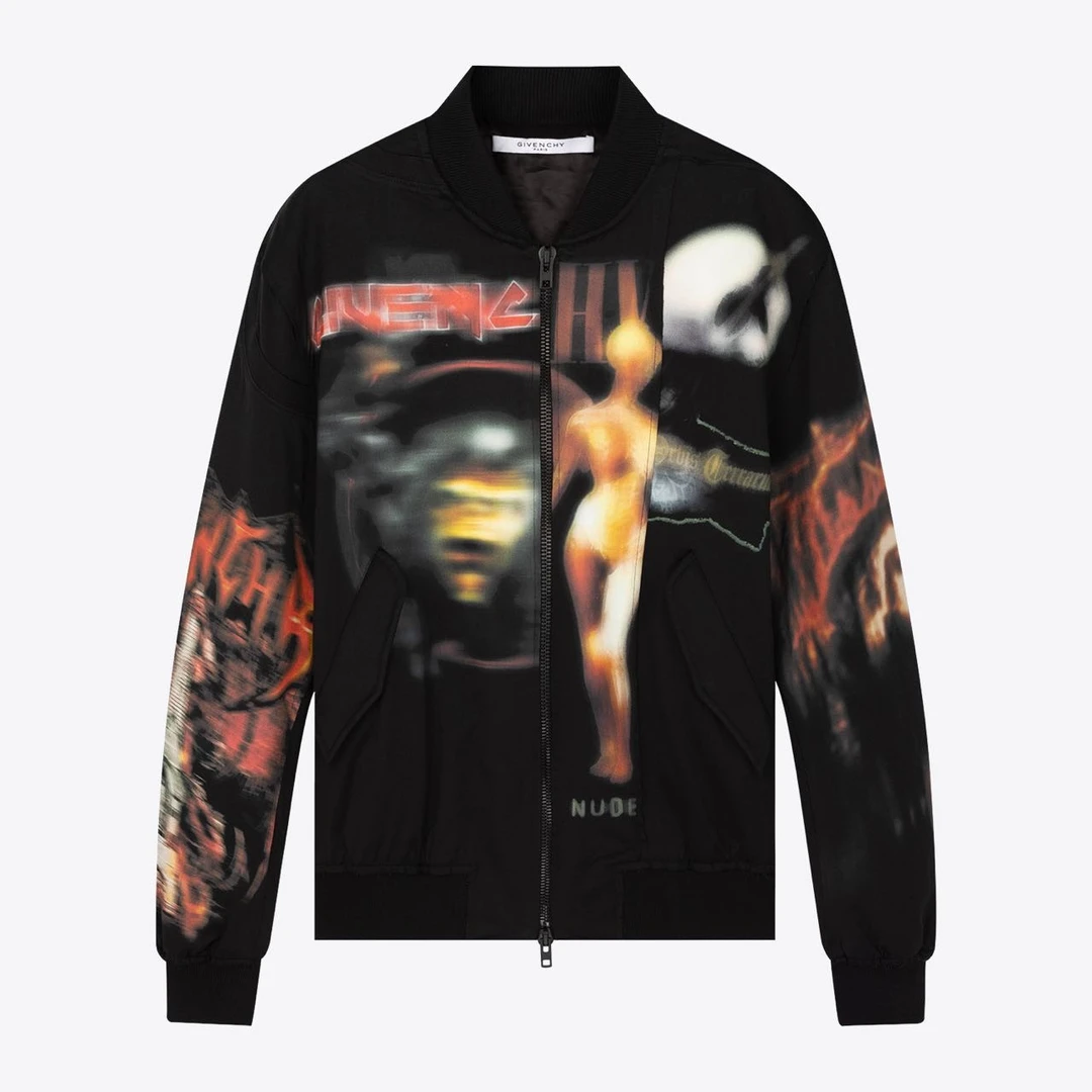 全新未使用 Givenchy/纪梵希 科技感字母晕染夹克外套