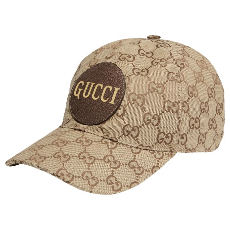 全新未使用 GUCCI/古驰 古驰双G印花棒球帽子鸭舌帽