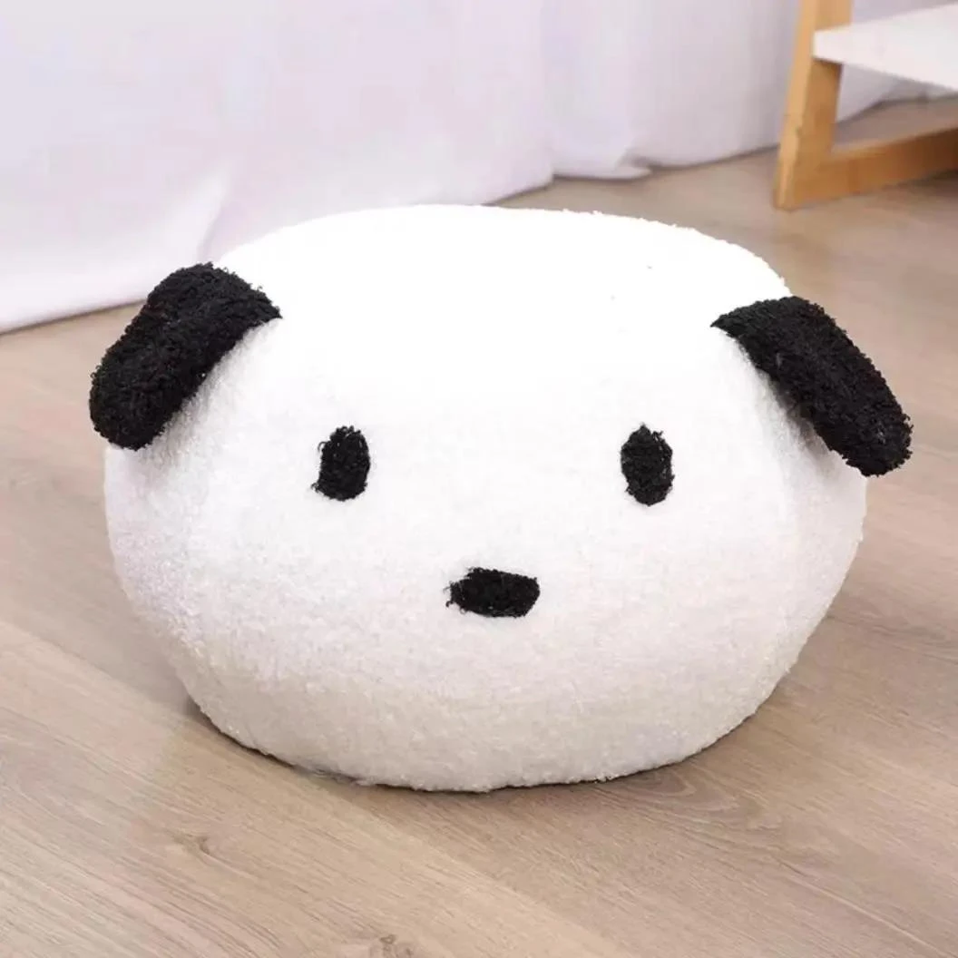 网红羊羔绒小板凳家用客厅儿童创意卡通矮凳成人门口换鞋凳小凳子