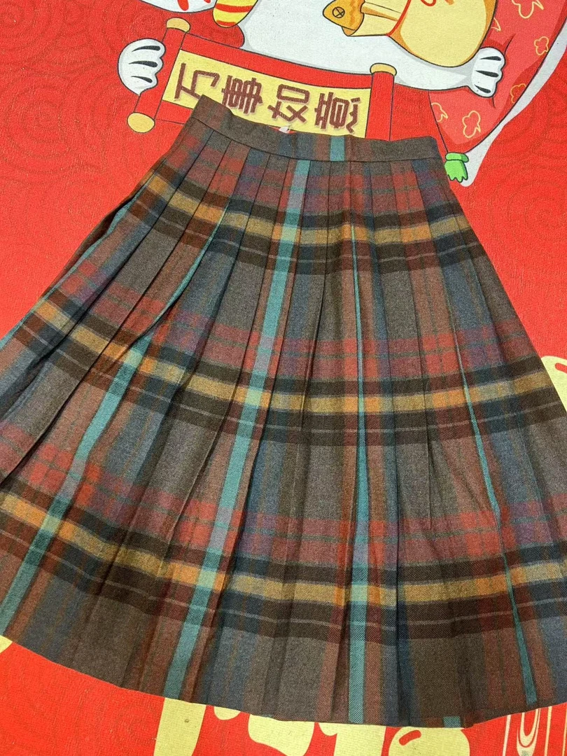 玖时间古着vintage日系百搭复古半身裙【直播链接】