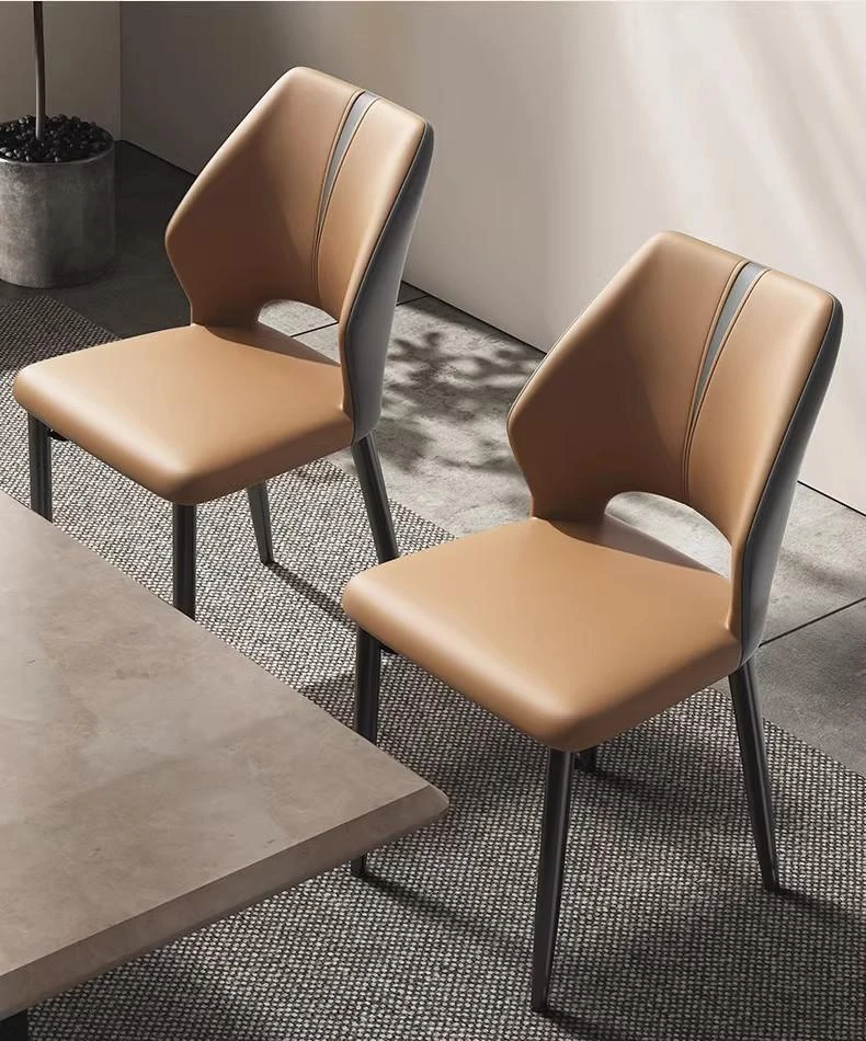 餐椅家用餐桌椅子靠背网红意式软包2024新款餐厅轻奢高级感餐凳子