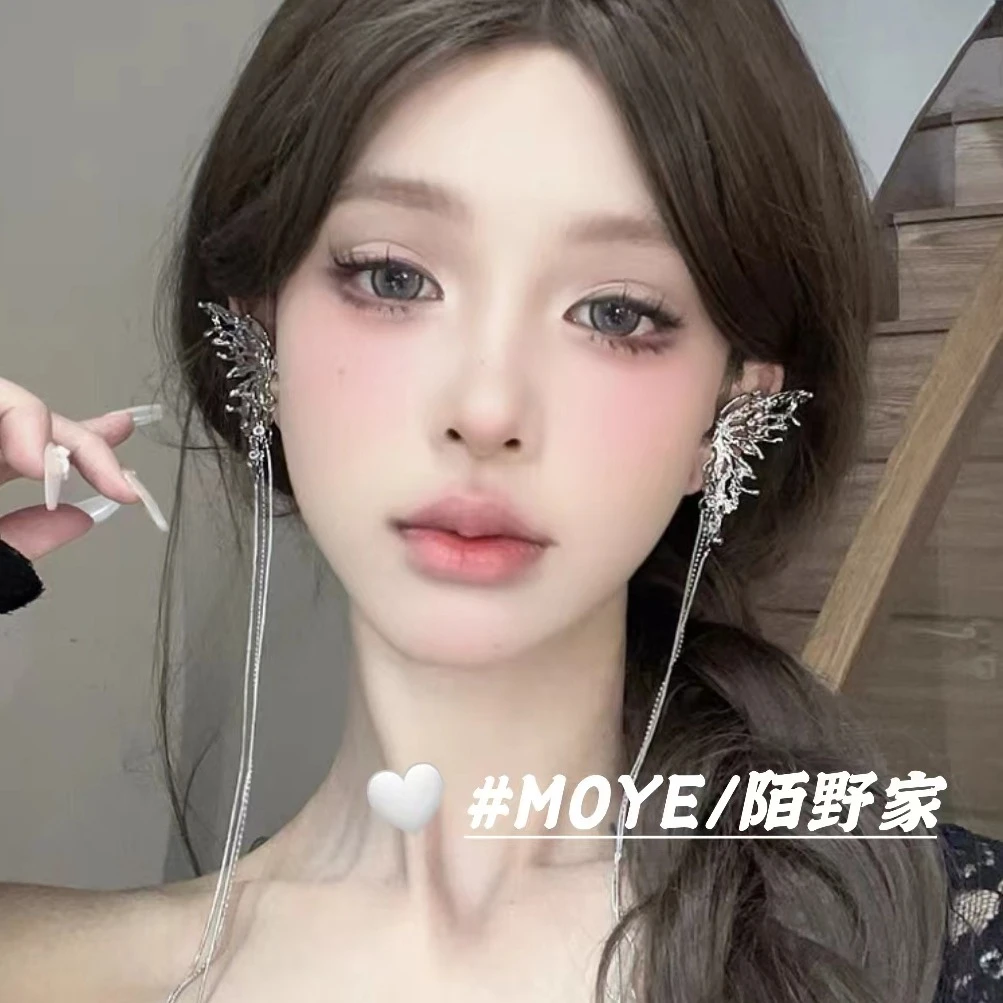 MOYE/陌野耳骨夹“蝶恋花”耳骨夹蝴蝶流苏小众设计精灵耳超仙超欲