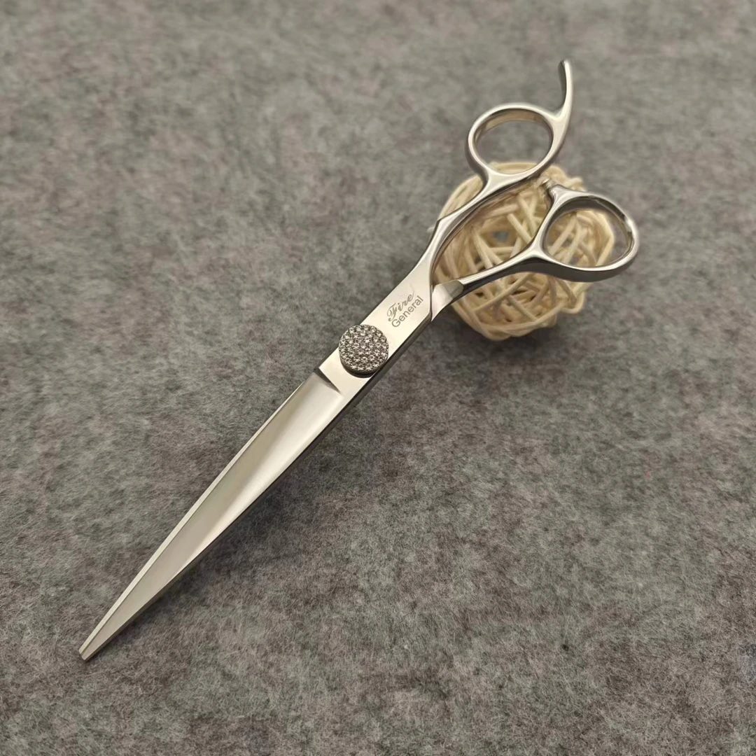 7寸星月系列薄刀身直刀刃结构剪满天星可调螺帽经典手型款剪刀