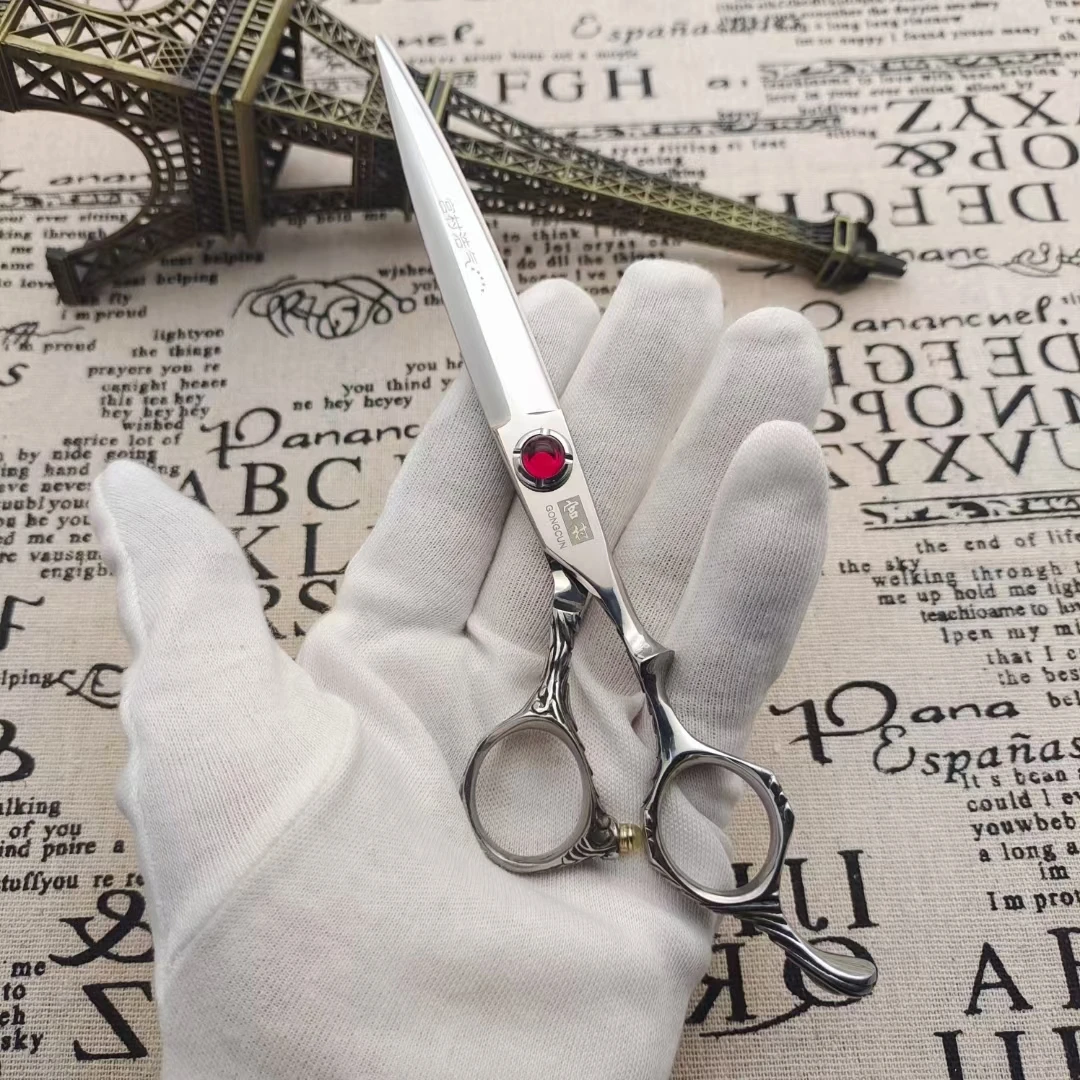 宫村浩气7寸综合剪可做点剪滑剪胖胖剪发廊专用精修剪剪刀