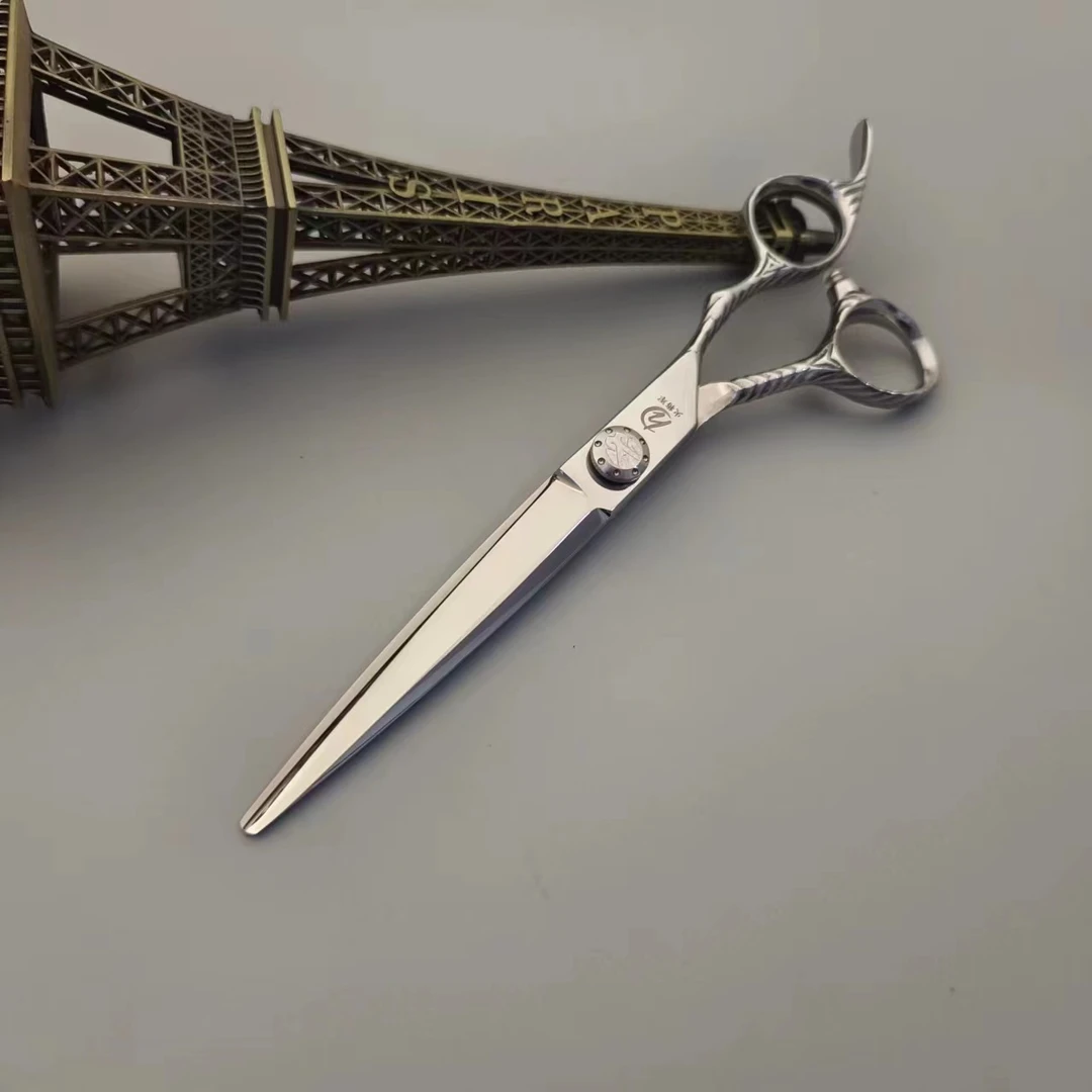 火将军7寸窄刀身直刀刃结构剪大切口裁剪专用美发剪刀理发剪手工