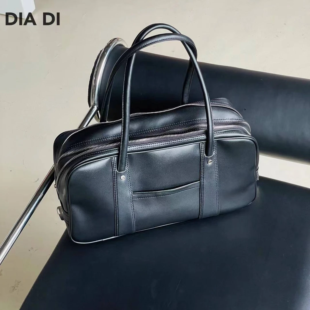 D STUDIO 简约黑色手提包 D5079