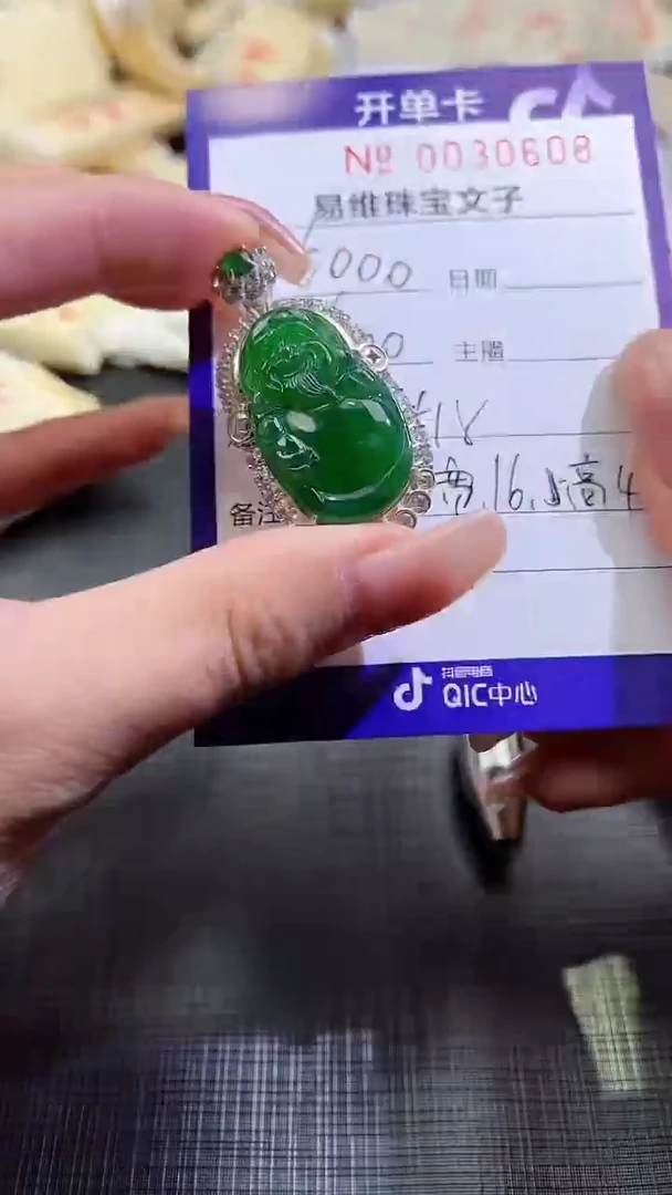 【闪购商品】翡翠颈饰银S925镶嵌880030608