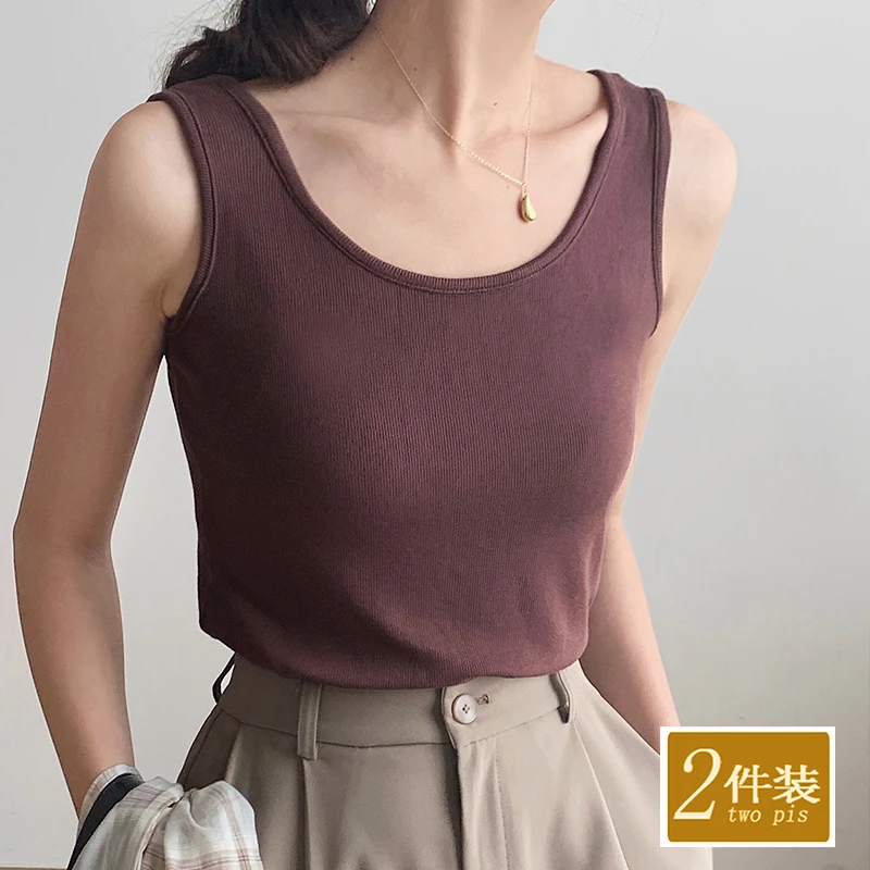 2023新款白色背心女内搭吊带夏季高端女士打底百搭显瘦简约打底衫