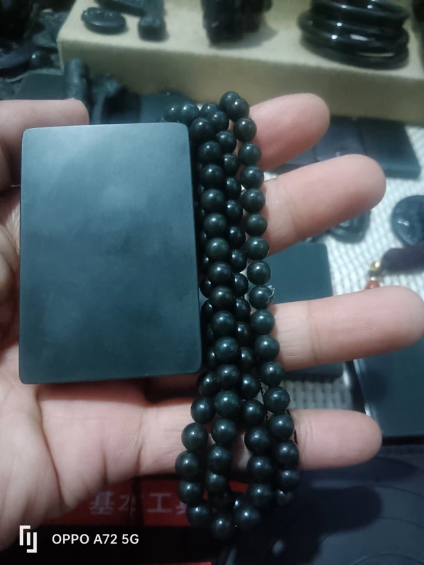 和田玉青玉无事牌