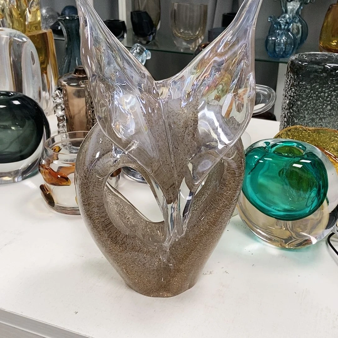 撒金琉璃花瓶摆件家居装饰30