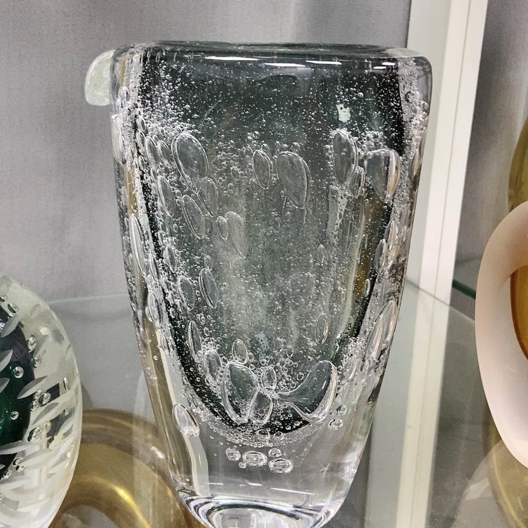 灰色气泡琉璃花瓶摆件家居设计23
