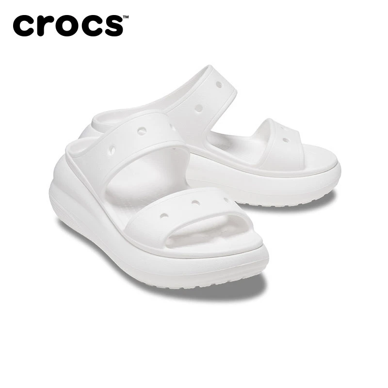 CROCS/卡骆驰【泡芙凉鞋】情侣坡跟增高户外休闲凉鞋软底|207670