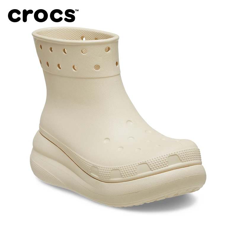 CROCS/卡骆驰靴子短靴雨鞋厚底轻便耐磨时尚百搭泡芙雨靴|207946