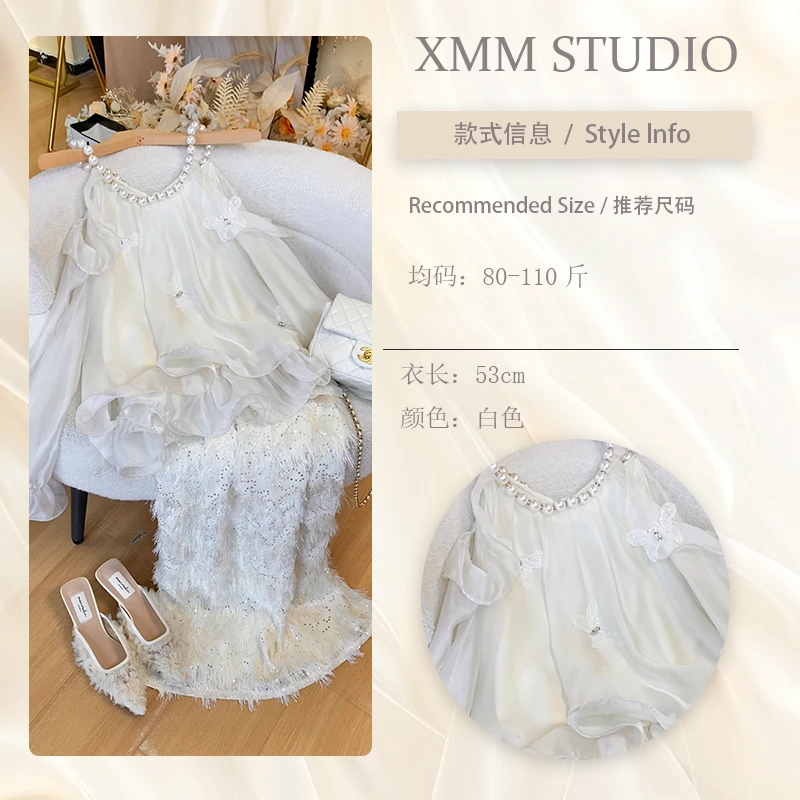 徐明明【珍珠花】水钻上衣