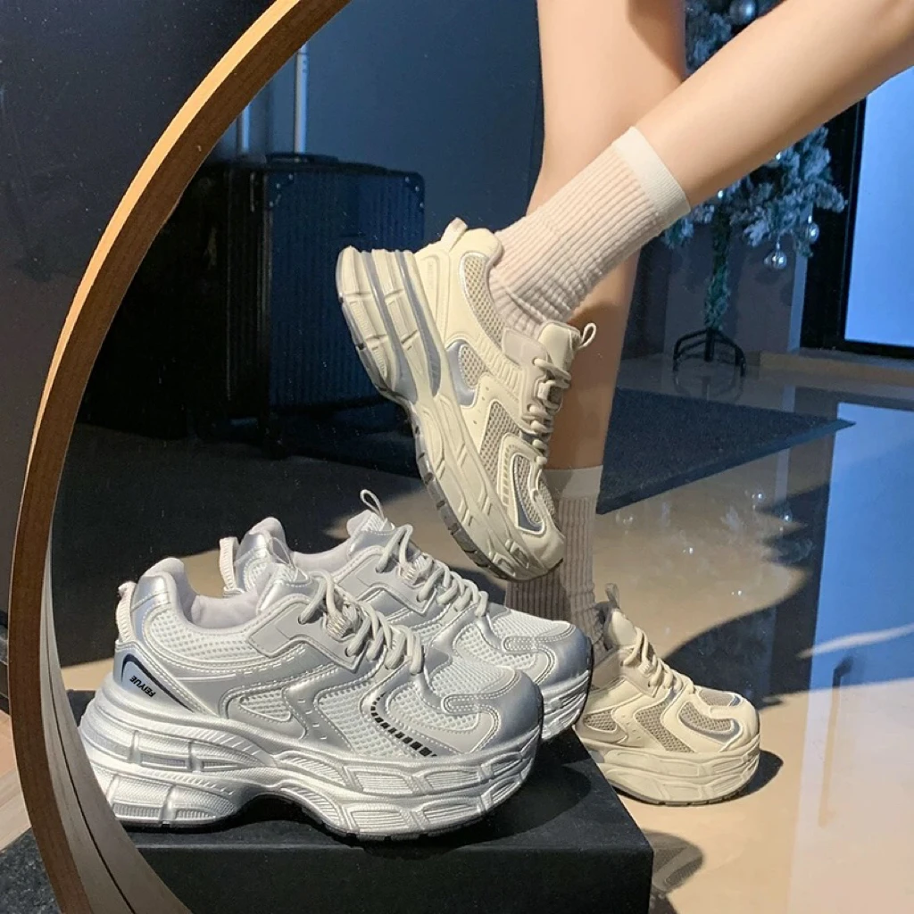 飞跃老爹鞋女2024新款秋厚底时尚百搭网红爆款跑步休闲运动鞋