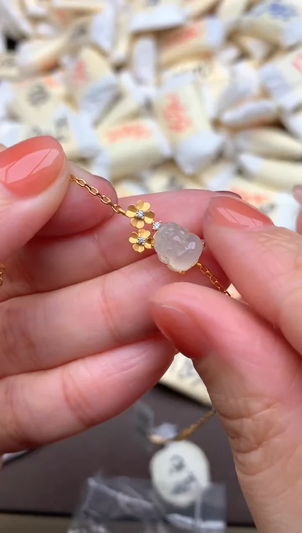 【闪购商品】翡翠手链银S925镶嵌1