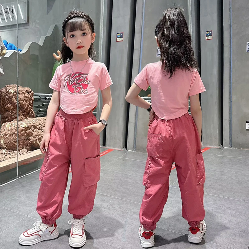 女童夏季短袖套装2023新款网红儿童洋气时髦夏款女大童夏装两件套