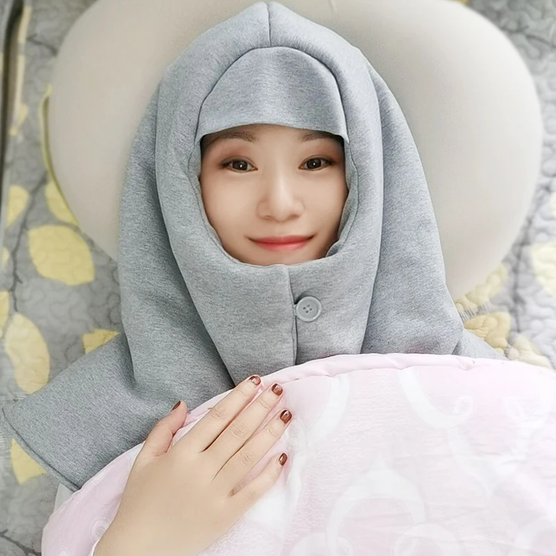睡眠帽子女纯棉头部保暖女防寒睡觉月子帽护头神器防乱发睡帽头套
