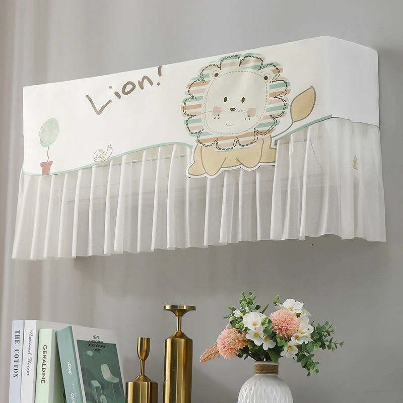 防直吹空调罩挂机卧室内空调挡风帘防尘套遮风帘家用两用洗漱包