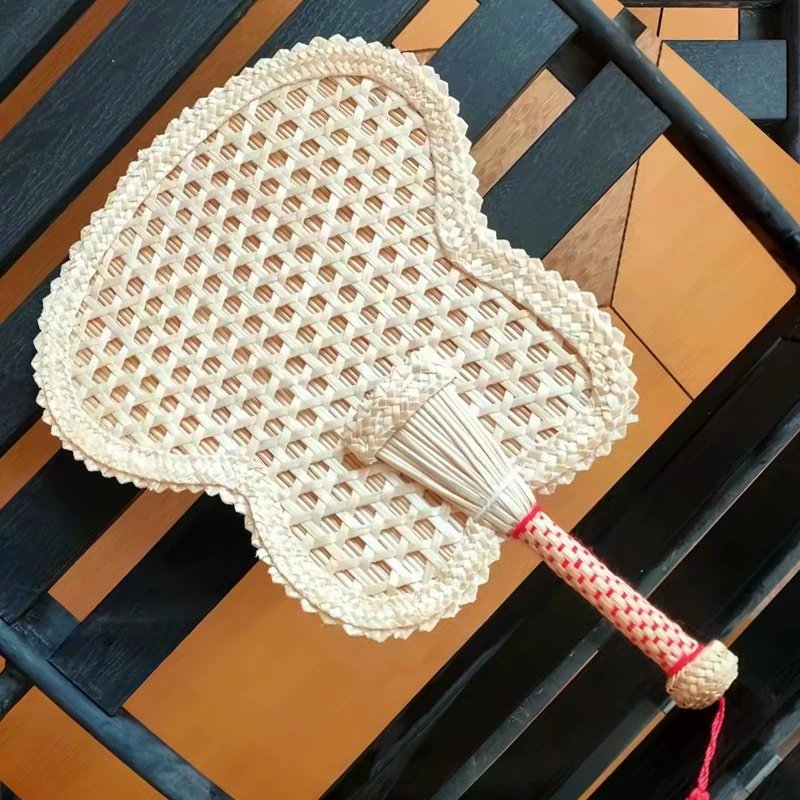 天然手工麦秆扇手摇大蒲扇纯手工编织美好实用