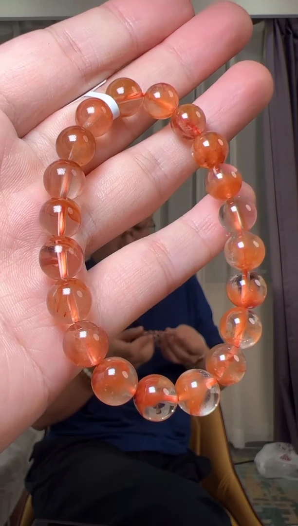 【闪购商品】水晶手串未镶嵌约10mm凤凰兔毛圆珠单圈手串