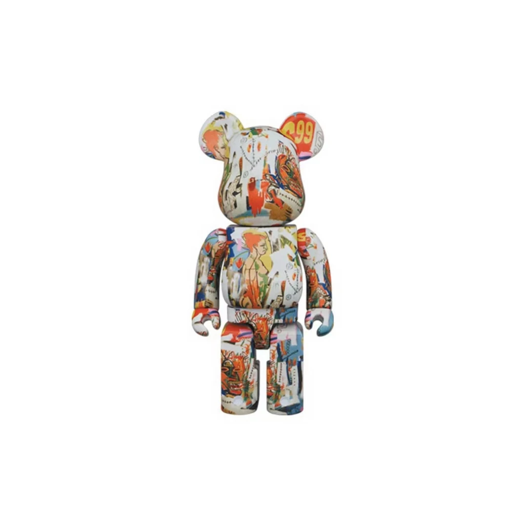 Bearbrick 积木熊 巴安4代四代400% 安迪沃霍尔x巴斯奎特联名款4