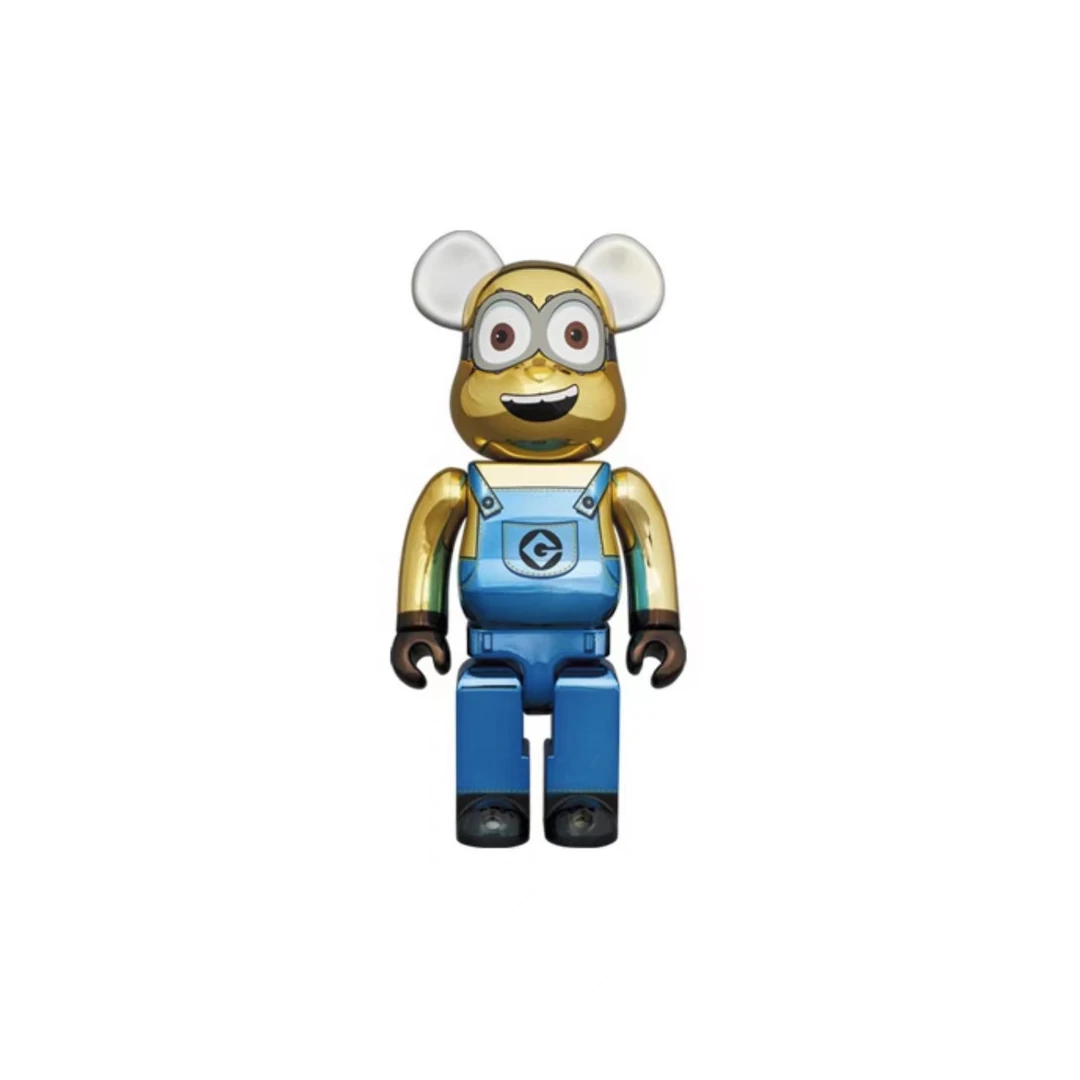 Bearbrick 积木熊 电镀小黄人 1000%