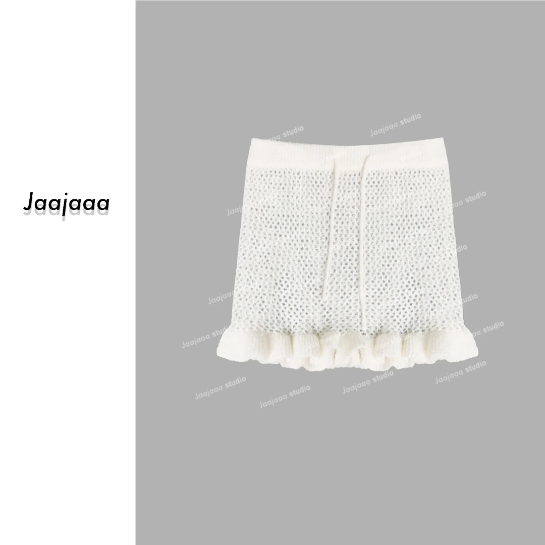 Jaajaaa新贵玩家 小众设计镂空休闲短裙百搭/XAII