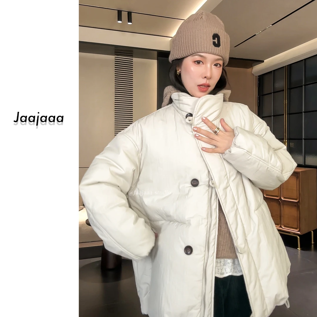 Jaajaaa北国冰封 休闲设计棉服外套时尚立领/GBGC