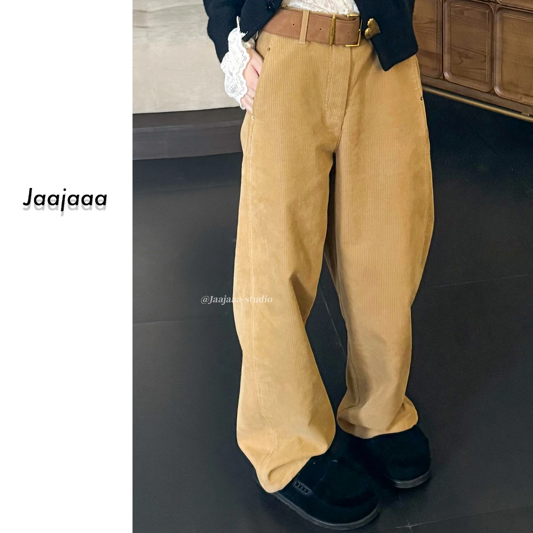 Jaajaaa秘鲁海岸 宽松百搭时尚休闲直筒裤/HACH