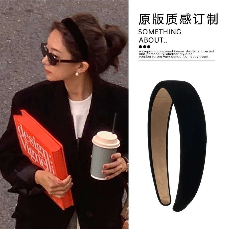 韩国Fever同款丝绒发箍2025爆款洋气头箍高颅顶ins复古洗脸压发饰