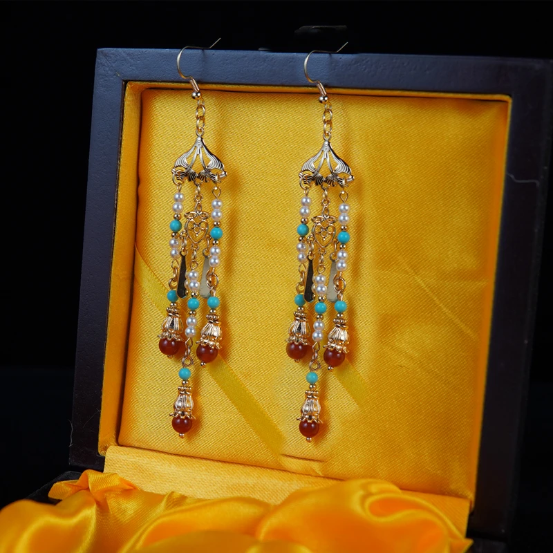 曲欢闺宝阁原创古风汉服发饰发簪发钗耳饰流苏