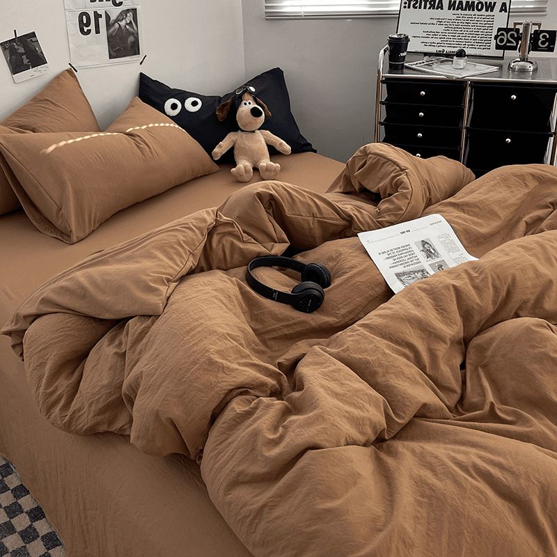 夏季被套单件被罩非全棉纯棉床单被单150*200宿舍单人床品三件套4