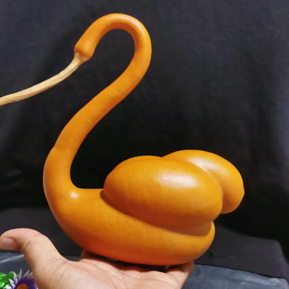 天鹅葫芦摆件文玩天然大号天鹅异形观赏勒扎工艺品创意家居摆件