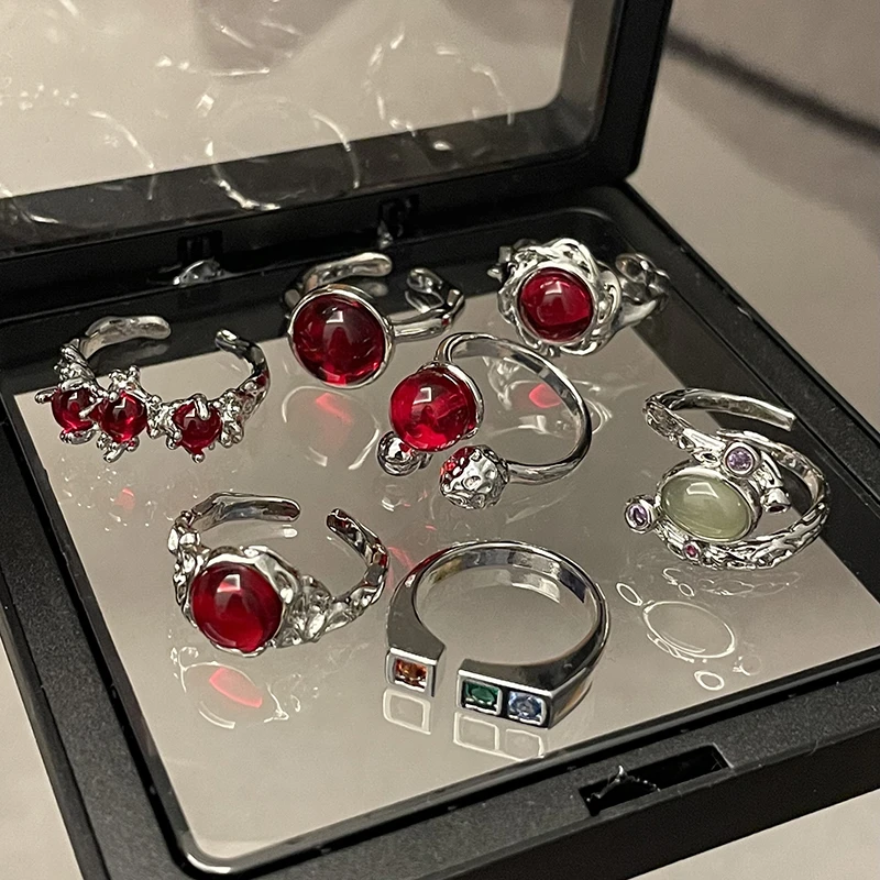 小众设计感高级感个性法式ins冷淡风不规则开口戒指女