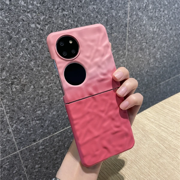 适用于华为p50pocket手机壳磨砂渐变超薄折叠屏Pockets保护壳潮流