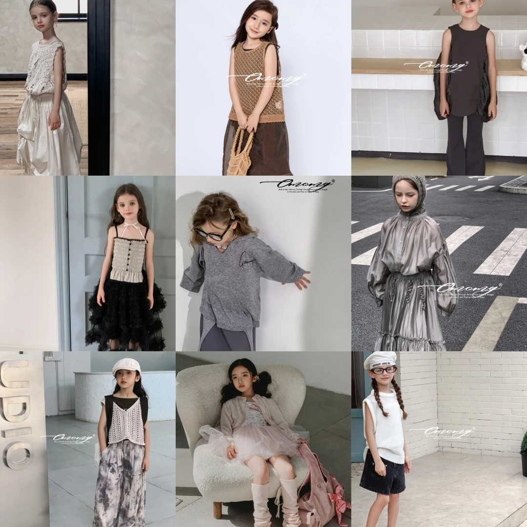 OMOMG【清仓断码不补】女童裙夏单品套装合集气质轻奢小众设计师款
