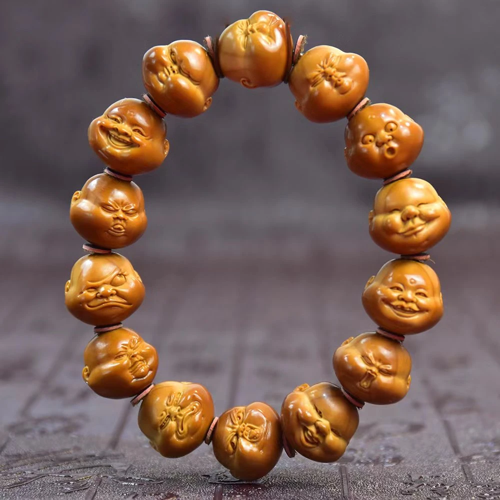 苏工手工艺手工橄榄核小子人生百态男士女士手串