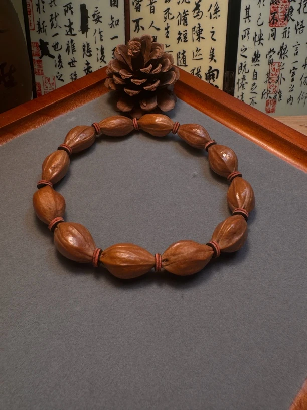 原生！铁核素核1.2梅林老铁核原皮橄榄核文玩手串
