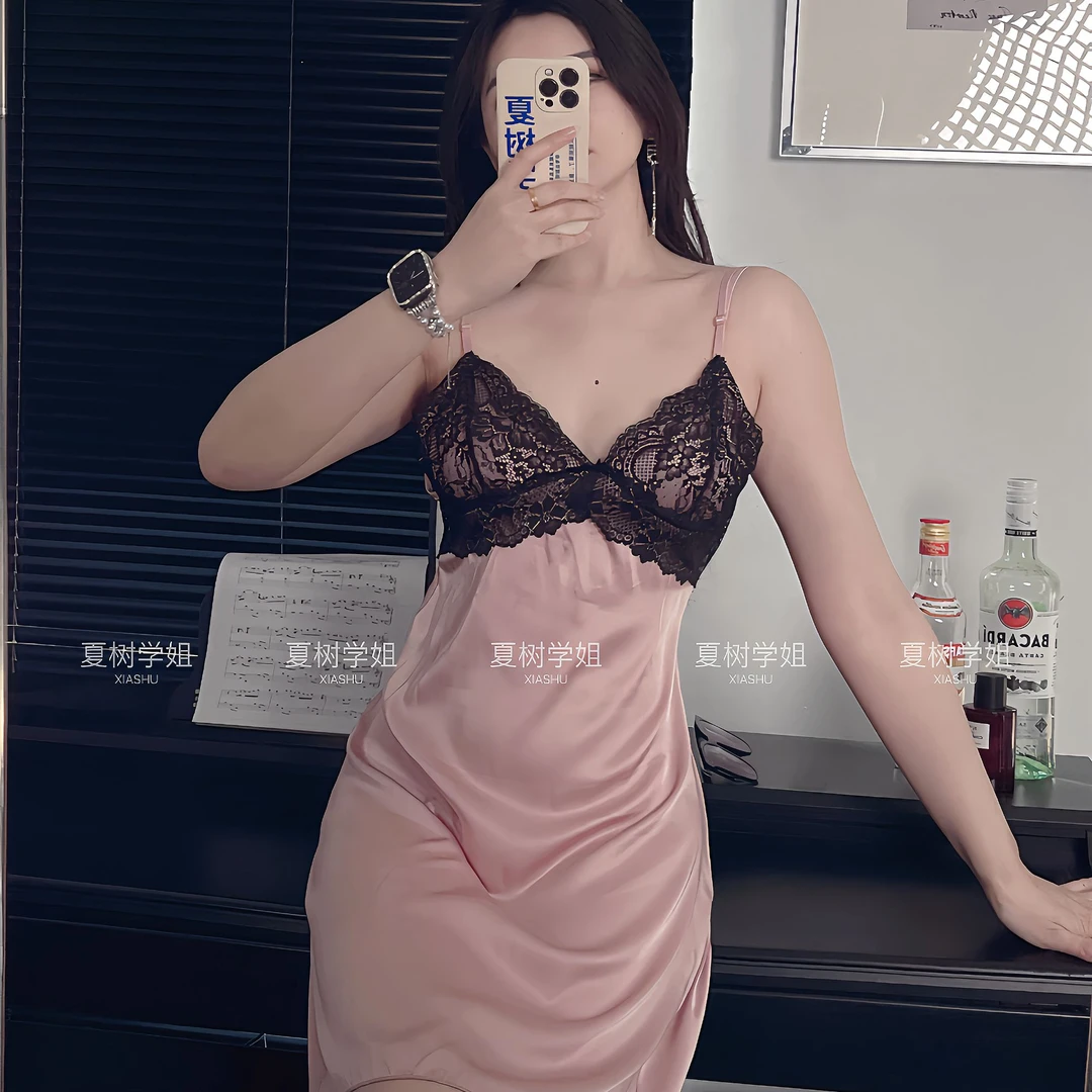 「夏树学姐」粉色迷雾v领性感显瘦气质法式风老钱风松弛感女装贵气