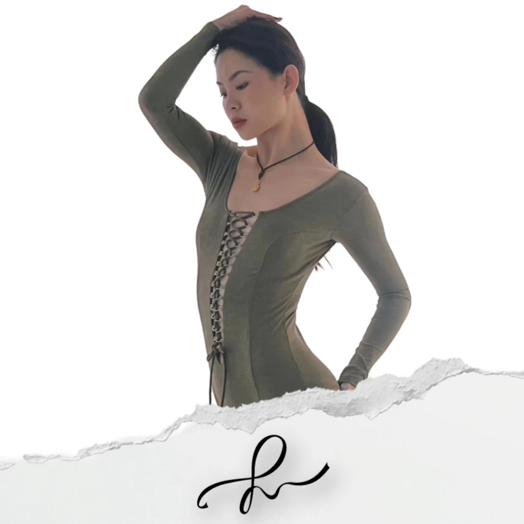 《清仓》 REW女士长袖绑带上衣