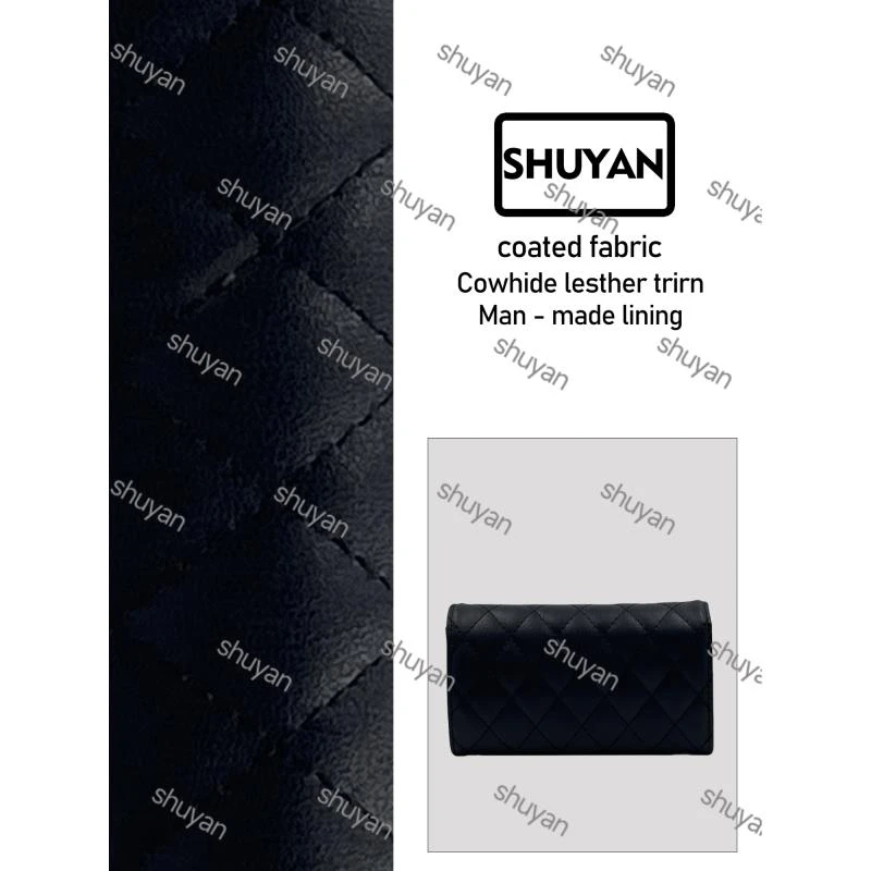 姝宴手工打造真皮女士新款包TA0251钱包黑色17.5cm